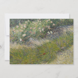 Grass and Butterflies by Vincent van Gogh Invitation
