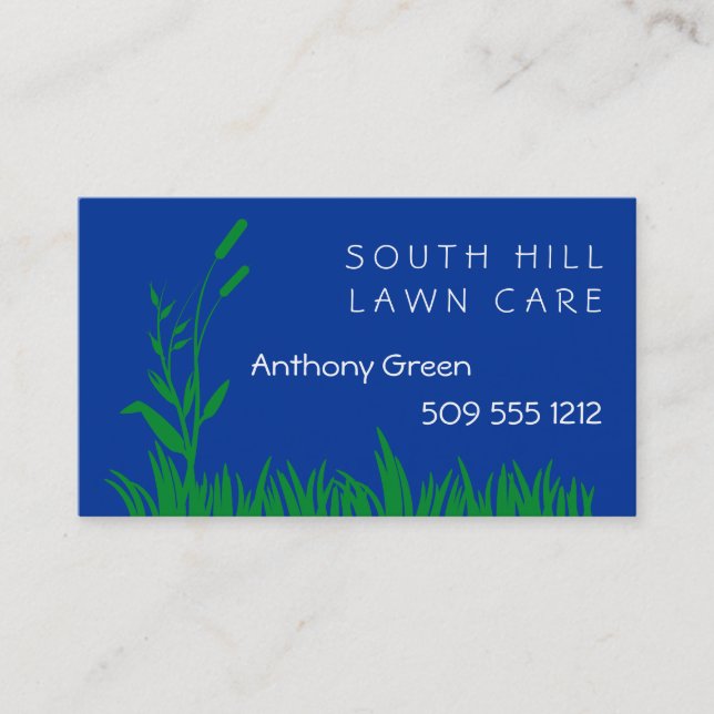 Grass and Weed Business Card (Front)