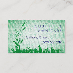Grass and Weed Textured Look Background Business C Business Card