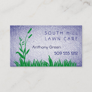 Grass and Weed Textured Look Background Business Card