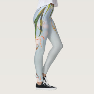 Grass Blue Sky Field Meadow Nature Leggings