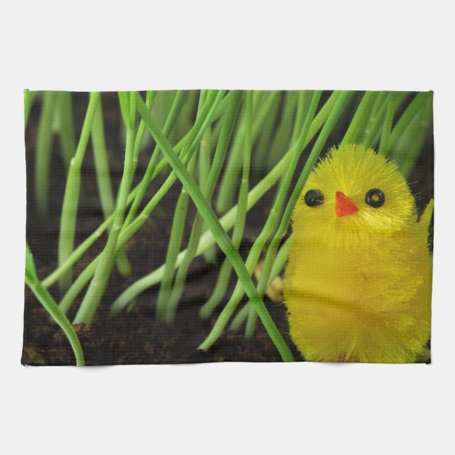 grass chick tea towel (Horizontal)