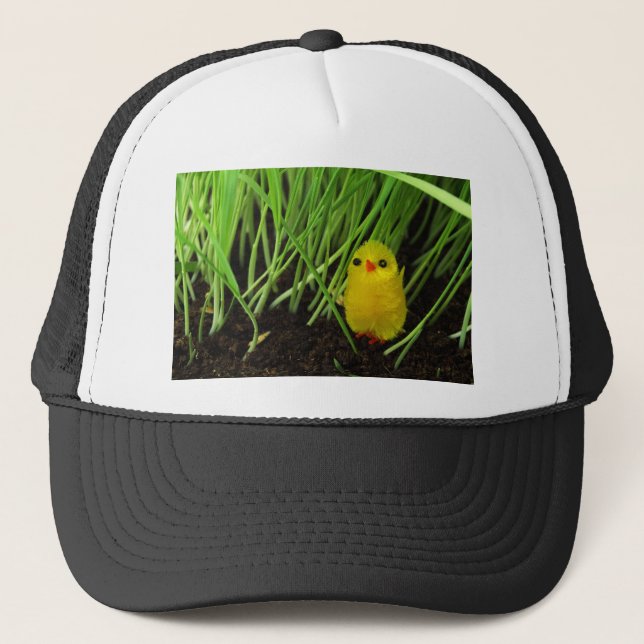 grass chick trucker hat (Front)