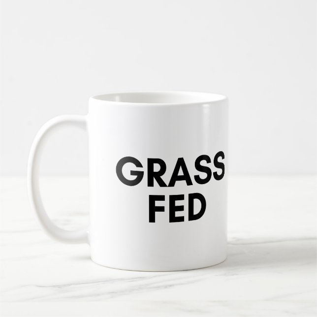 grass fed coffee mug (Left)