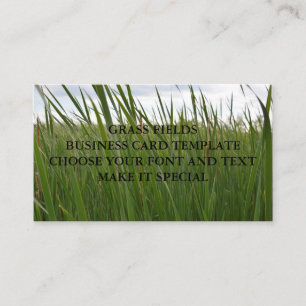 GRASS FIELDS BUSINESS CARD TEMPLATE
