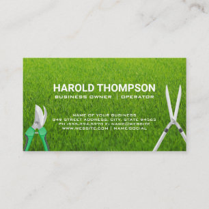 Grass   Gardening Tools   Shears Business Card