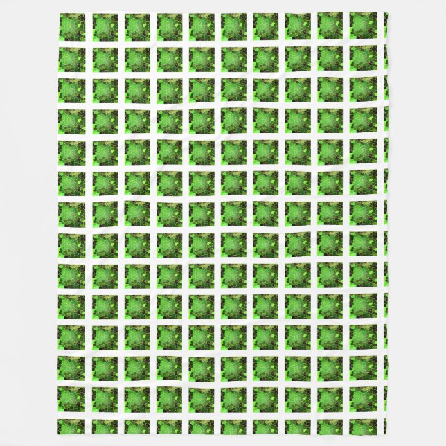 Grass Green Fleece Blanket (Front)