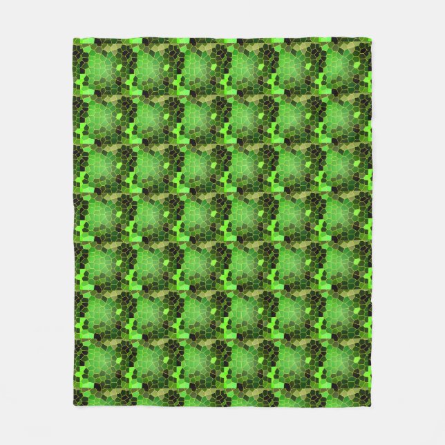 Grass Green Fleece Blanket (Front)