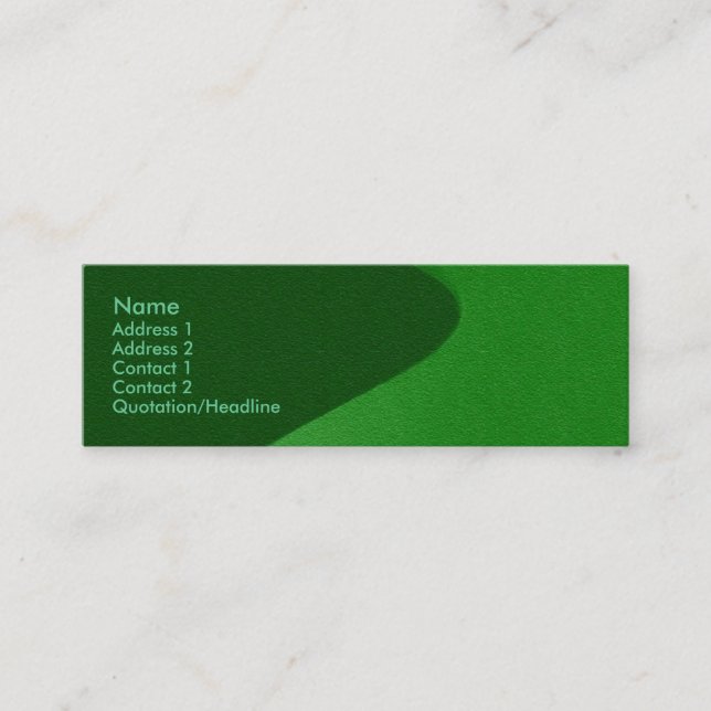 Grass Green Sandstone Profile Card (Front)