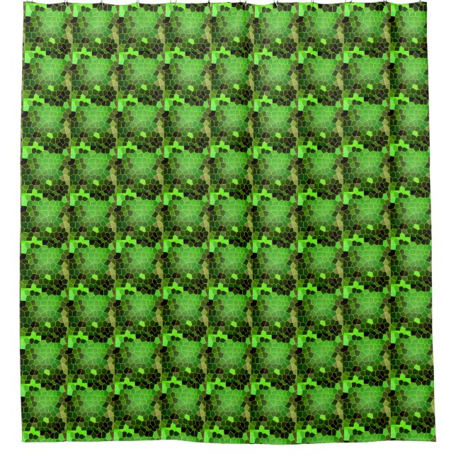 Grass Green Shower Curtain (Front)