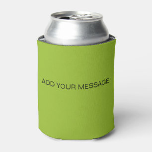 Grass Green Solid Colour Can Cooler