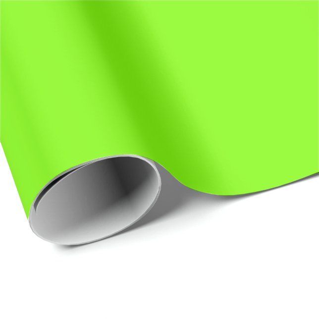 Grass Green Solid Colour | Classic | Elegant Wrapping Paper (Roll Corner)