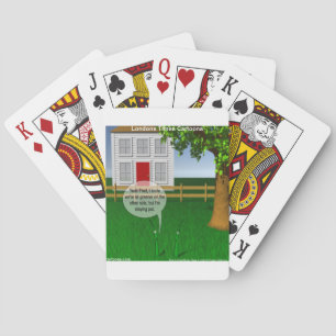 Grass Greener On Other Side Funny Playing Cards