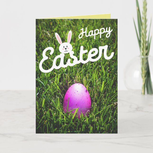 Grass Happy Easter Card (Front)