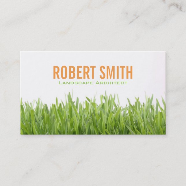 Grass II | Gardening, Landscaping Business Card (Front)