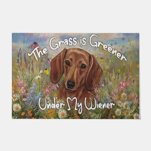 Grass Is Greener Under My Wiener, Funny Doormat