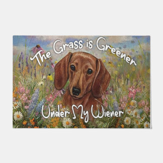 Grass Is Greener Under My Wiener, Funny Doormat