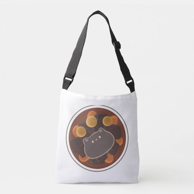 Grass Jelly on Yam Balls Cross Body Bag (Front)