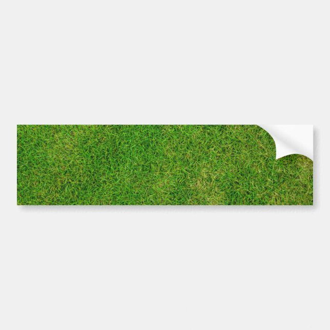 Grass Lawn Bumper Sticker (Front)