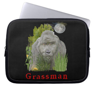 Grass man laptop sleeve