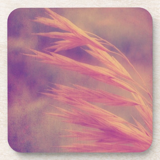Grass Seed Purple Haze Digital Art Coaster (Front)