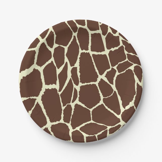 Grass Skin Pattern Paper Plate (Front)