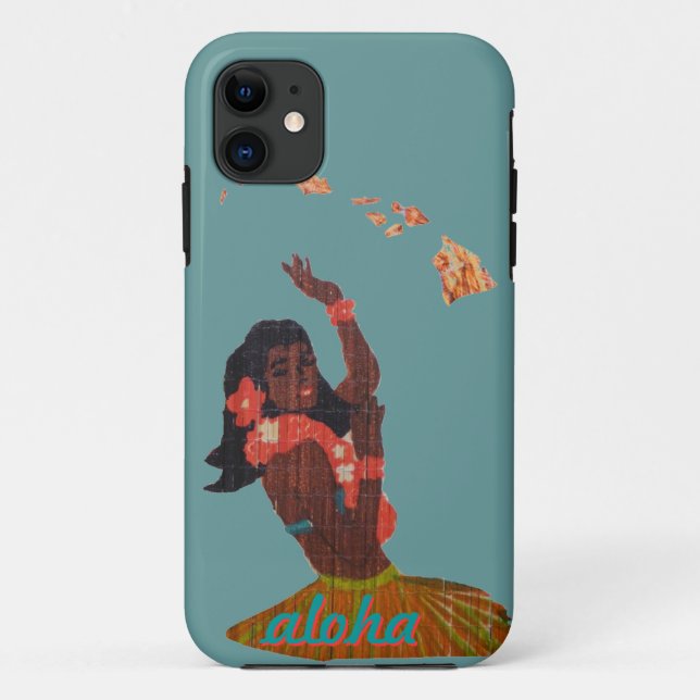 Grass Skirt Hawaiian Girl Case-Mate iPhone Case (Back)