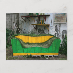 Grass sofa postcard