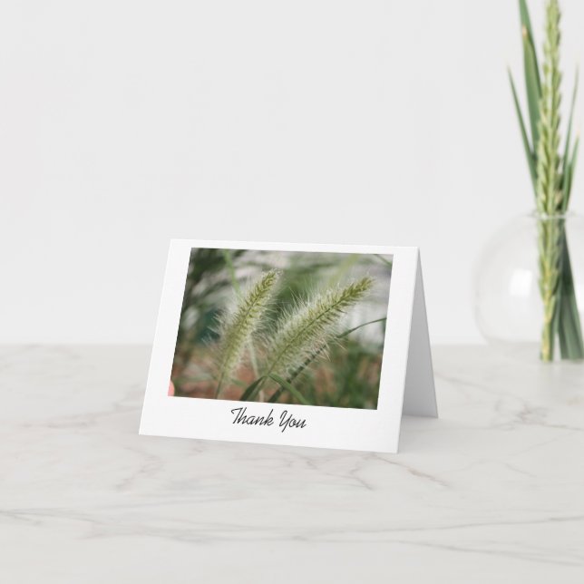 Grass Thank You Card (Front)