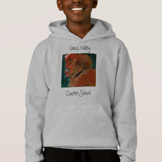 Grass Valley Charter Dog Art Hoodie- Zach
