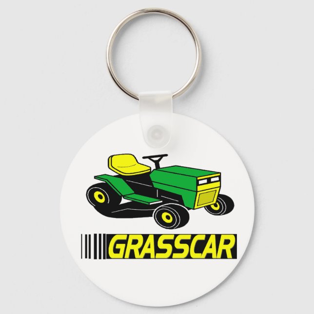 Grasscar T-shirts and Gifts. Key Ring (Front)