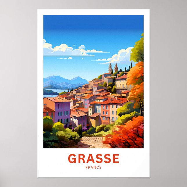 Grasse France Travel Print (Front)