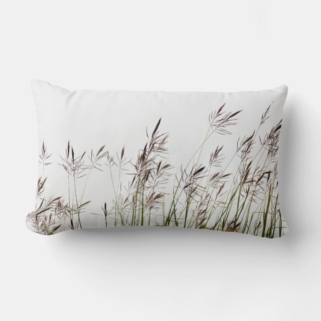 Grasses | Nature | Photography Lumbar Cushion (Front)