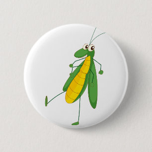 Grasshopper 6 Cm Round Badge
