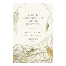Grasshopper Baby Shower Welcome Sign