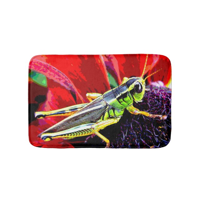 Grasshopper Bath Mats (Front)