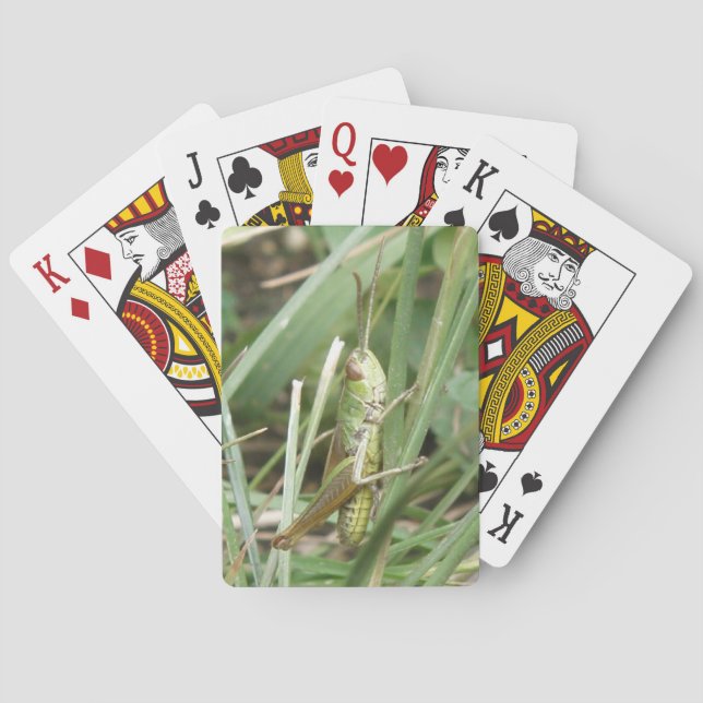 Grasshopper Camouflage Playing Cards (Back)