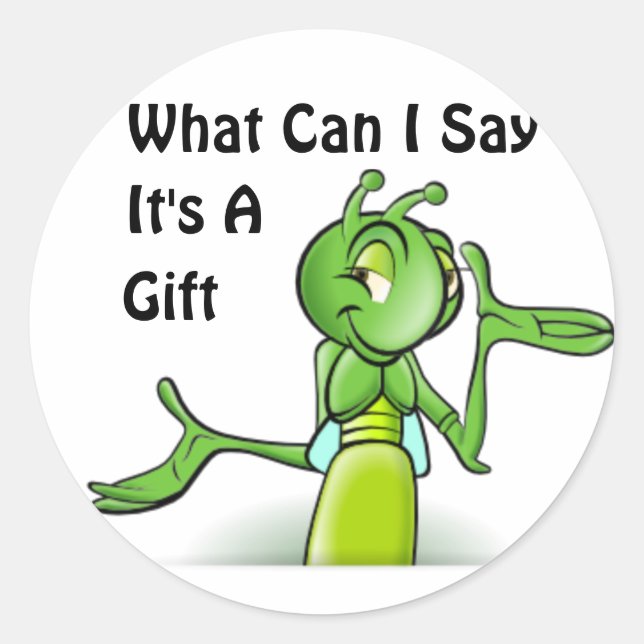 Grasshopper Classic Round Sticker (Front)