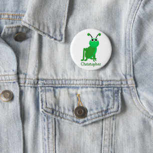 Grasshopper Design 6 Cm Round Badge