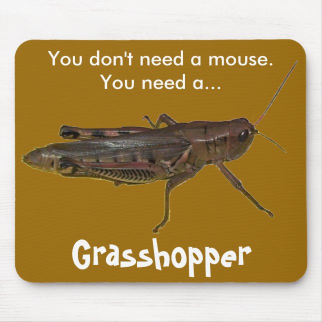 Grasshopper Design Mouse Pad (Front)