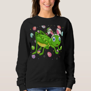 Grasshopper Easter Egg   Funny Grasshopper Easter  Sweatshirt