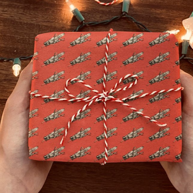 Grasshopper gift wrap,  wrapping paper (Creator Uploaded)