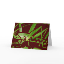 Grasshopper Greeting Card