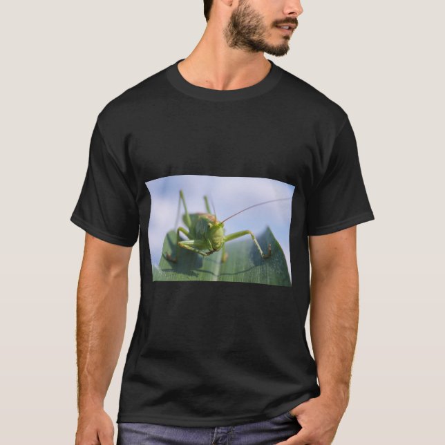 Grasshopper Nature Graphic T-Shirt (Front)