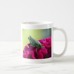 Grasshopper on Cockscomb Coffee Mug