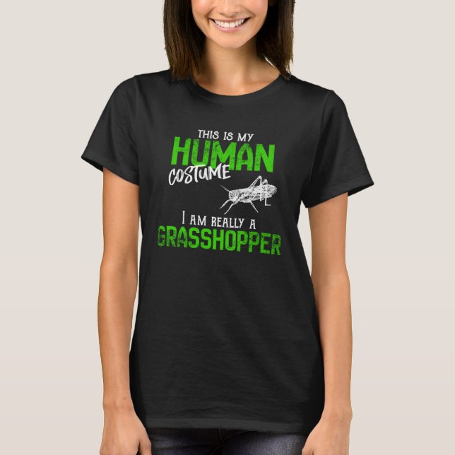 Grasshopper Spirit and Human Costume T-Shirt (Front)