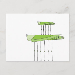 Grasshopper Stack Postcard