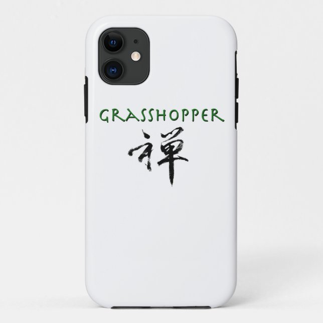 Grasshopper with "Zen" symbol Case-Mate iPhone Case (Back)