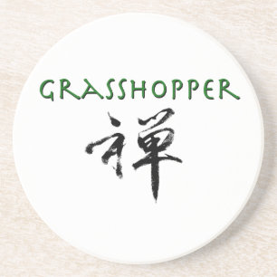 Grasshopper with "Zen" symbol Coaster
