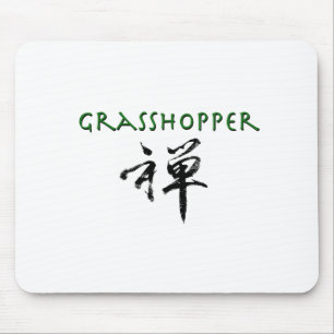 Grasshopper with "Zen" symbol Mouse Pad